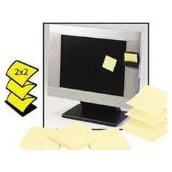 3M 2 x 2 canary yellow pop-up notes, 45 sheets per pad, 20 pads per pack. (MMMR22020SSY)