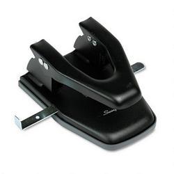 Swingline/Acco Brands Inc. 20-Sheet Capacity Light Duty Steel 2-Hole Punch, 1/4 Dia. Holes, Black (SWI74045)