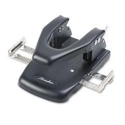 Swingline/Acco Brands Inc. 22-Sheet Capacity Automatic Centering Steel 2-Hole Punch, 1/4 Dia., Black (SWI74200)