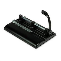 Master Prod Mfg. Co./Premier Martin Yale 24-Sheet High-Capacity Lever Action Adjustable 2/3-Hole Punch, 9/32 Dia., Black (MAT325B)