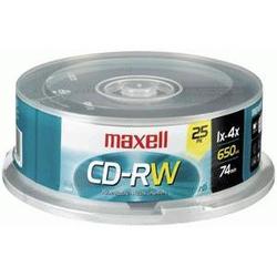 Maxell 25 X CD-RW - 700 MB ( 80MIN ) 4X - STORAGE MEDIA