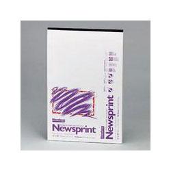 Hunt Manufacturing Company 30-lb. Lightweight Newsprint Drawing Paper, 18 x 24, 50 Sheets/Pad (HUNR330157)