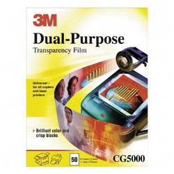 3M VISUAL SYSTEMS DIVISION 3M Universal Transparency Film - Letter - 8.5 x 11 - 50 x Sheet - Transparent