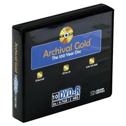 Delkin 4.7GB (120 Minutes) 4x DVD-R Discs, Wallet in Hard Case - 10 Pack