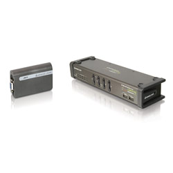 IOGEAR 4 PORT SYMPHONY KVM WITH USB VIDEO CARD + USB HUB