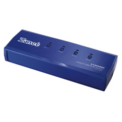 ZONET 4-Port USB KVM Switch w/Audio and USB hub