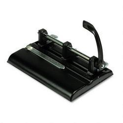 Master Prod Mfg. Co./Premier Martin Yale 40-Sheet High-Capacity Lever Action Adjustable 2/3-Hole Punch, 9/32 Dia., Black (MAT1325B)