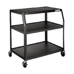 Hon Company 40 Wide Body Cart, 2 Shelves, 40 x32-1/2 x44 , Black (HONPFUL40P)