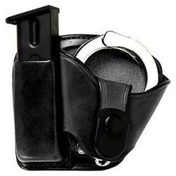 Bianchi 45 Mag/cuff Paddle Pouch, Plain, Black, Size 01