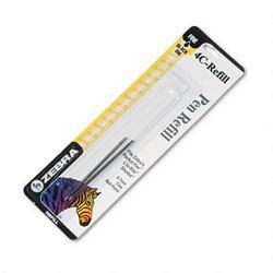 Zebra Pen Corp. 4C-Refills for Pocket Pen™ Pens, Fine Point, Black, 2/Pack (ZEB85612)