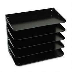 Mmf Industries 5-Tier Multi-Tier Steel Horizontal Organizer, Legal Size, 15 x 8-3/4 x 12-1/8 (MMF2645HLBK)