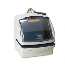 Lathem Time 5000E Plus Electronic Time Recorder/Document Stamp/Numbering Machine, Cool Gray (LTH5000EP)