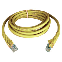 Tripp Lite 5FT CAT6 GIGABIT YELLOW SNAGLESS PATCH CABLE RJ45