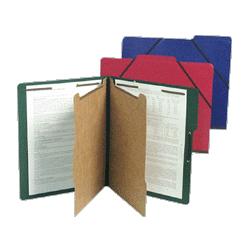 Gussco Manufacturing 6 In 1 Partition Folio, 2-1/4 Expansion, Letter-Size, Blue (GUS60103)