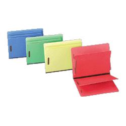Gussco Manufacturing 6 part letter folder with end tab, 1 exp, letter, red (GUS59727)