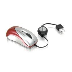 IOGEAR 800 DPI USB OPTICAL MINI MOUSE W/RETRACTABLE CABLE