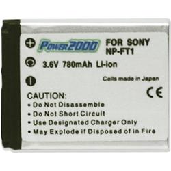 Power 2000 ACD-232 Lithium-Ion Battery (3.6v 780mAh) Replacement for Sony NP-FT1 Battery