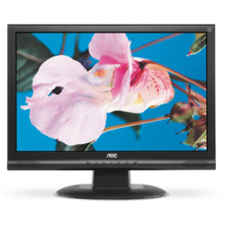 AOC 912VWA-1 - 19 Widescreen LCD Monitor - 800:1, 5ms, 1440 x 900 - Black