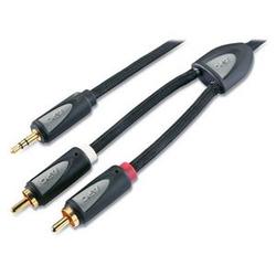 AMERICAN POWER CONVERSION APC Pro Interconnects Audio Cable - 1 x Mini-phone - 2 x RCA - 3.28ft