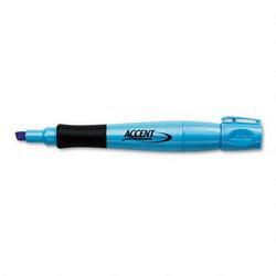 Faber Castell/Sanford Ink Company Accent® Highlighter-Grip, Smear Guard Ink, Fluorescent Blue (SAN21810)