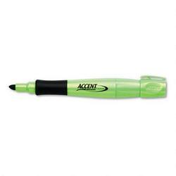 Faber Castell/Sanford Ink Company Accent® Highlighter-Grip, Smear Guard Ink, Fluorescent Green (SAN21826)