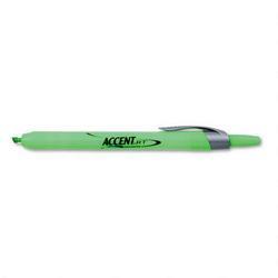 Faber Castell/Sanford Ink Company Accent® Highlighter-Retractable, Fluorescent Green (SAN28026)