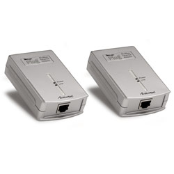 ACTIONTEC Actiontec MegaPlug 85Mb Powerline HomePlug Ethernet Adapter 2 Pack Kit