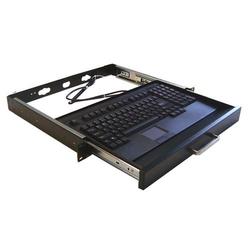 ADESSO Adesso ACK-730PB-MRP 1U Rackmount Keyboard with Touchpad - PS/2 - QWERTY - 104 Keys - Black