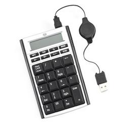 ADESSO Adesso AKP-160 Numeric Keypad - USB - 19 Keys - Black, Silver