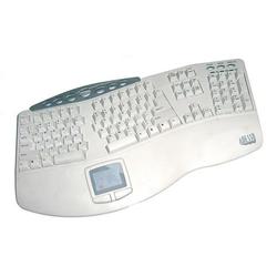 ADESSO Adesso PCK-308W Tru-Form Pro Contoured Ergonomic Keyboard - PS/2 - 105 Keys - White