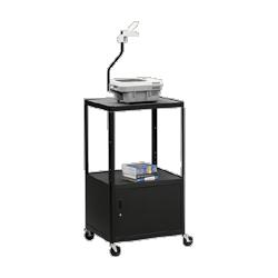 Hon Company Adjustable Cabinet Cart, Locking, 28 x24 x36 -54 , Black (HONPF54CJP)