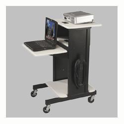 Balt Inc. Adjustable Presentation Cart, 18w x 30d x 40.25h, Black Powder Coated Steel (BLT89759)