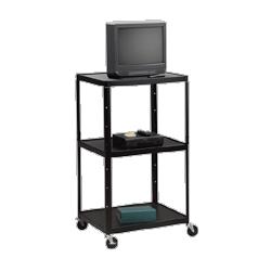 Hon Company Adjustable TV Table, 28 x24 x36 -54 , Black (HONPF54JP)