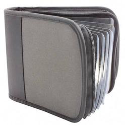 Advantus Corporation Advantus 24 CD/DVD Wallet - Book Fold - Black, Gray