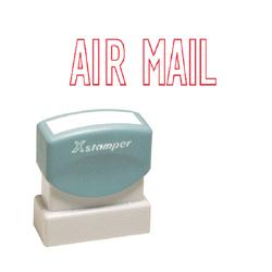 Shachihata Inc. U.S.A. Air Mail Inked Stamp, 1/2 x1-5/8 , Red (SHA1001)