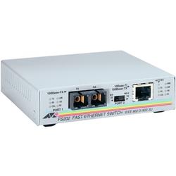 ALLIED TELESYN INC. Allied Telesis AT-FS202 Fast Ethernet Media Converter - 1 x RJ-45 , 1 x SC Duplex - 10/100Base-TX, 100Base-FX - Wall-mountable, Rack-mountable