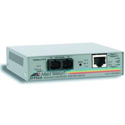 ALLIED TELESYN INC. Allied Telesis AT-FS232 Fast Ethernet Media Converting Switch - 1 x RJ-45 , 1 x SC - 10/100Base-TX, 100Base-FX - External (AT-FS232/1-10)