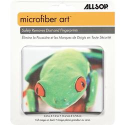 Allsop Microfiber Art Tree Frog Screen Cloth - Cleaning Cloth - MicroFiber