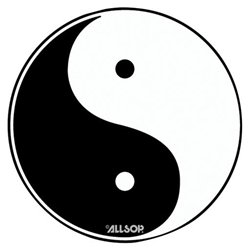 Allsop Yin Yang Slimline Mouse Pad