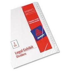 Avery-Dennison Allstate® Style Legal Side Tab Dividers, Tab Titles 101-125, 11 x 8-1/2, 25/Set (AVE01705)