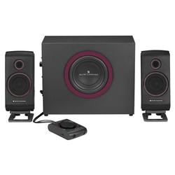 Altec Lansing VS2421 Multimedia Speaker System - 2.1-channel - 28W (RMS) / 56W (PMPO) - Black