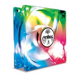 ANTEC Antec 80mm Tri-Colored LED Fan w/3 Speed Fan Switch