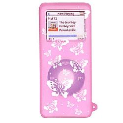 Wireless Emporium, Inc. Apple iPod Nano (1st Gen) Pink Butterflies Silicone Protective Case
