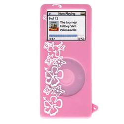 Wireless Emporium, Inc. Apple iPod Nano (1st Gen) Pink Hawaii Silicone Protective Case
