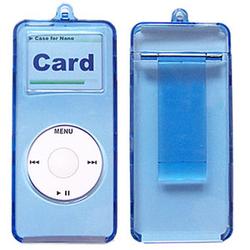 Wireless Emporium, Inc. Apple iPod Nano (1st Gen) Trans. Blue Protector Case w/Neck Strap