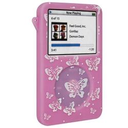 Wireless Emporium, Inc. Apple iPod Video 30GB Pink Butterflies Silicone Protective Case