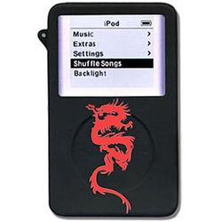 Wireless Emporium, Inc. Apple iPod Video 60GB Red Dragon Silicone Protective Case