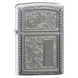 Zippo Armor High Polish Chrome, Roped Venetian