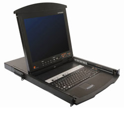 ATEN Aten Hideaway 17 LCD Console 16-Port KVMP Switch - 16 Computer(s) - 17 Active Matrix TFT LCD - 16 x SPHD-15 Keyboard/Mouse/Video - 1U Height