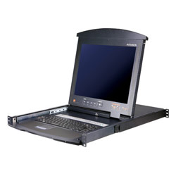 ATEN Aten Hideaway 17 LCD with IP Over the NET & 16-Port KVM Switch - 16 Computer(s) - 17 Active Matrix TFT LCD - 16 x SPHD-15 Keyboard/Mouse/Video - 1U Height